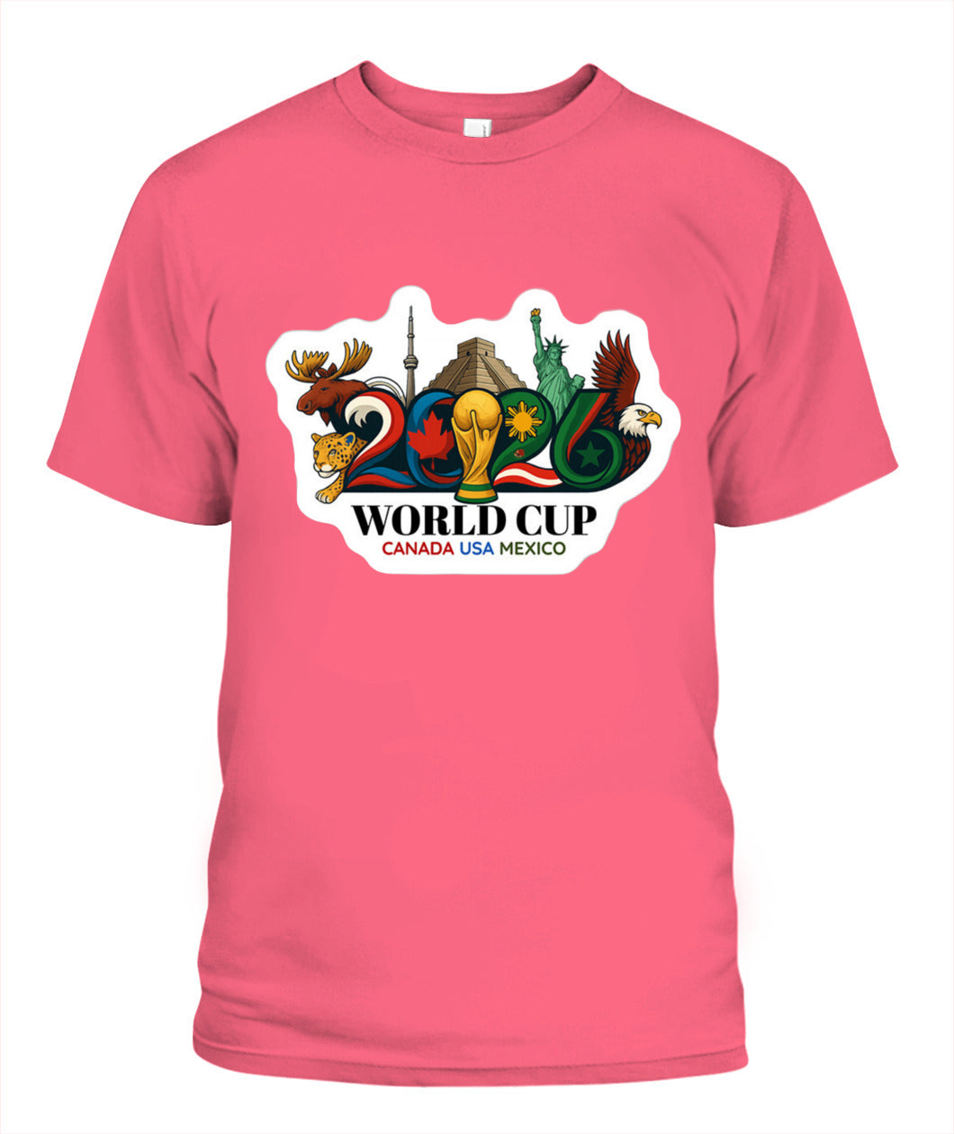 ✨From Every Fan, For Every Match✨-2026 World Cup Landmarks Soccer T-Shirt - North America Culture Fan Tee