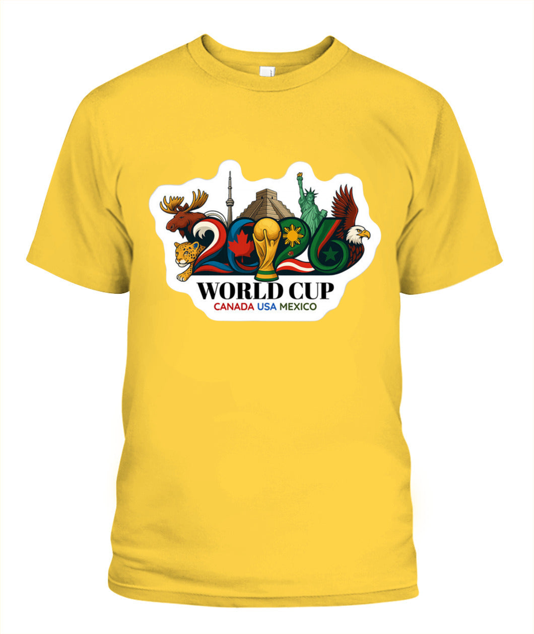 ✨From Every Fan, For Every Match✨-2026 World Cup Landmarks Soccer T-Shirt - North America Culture Fan Tee