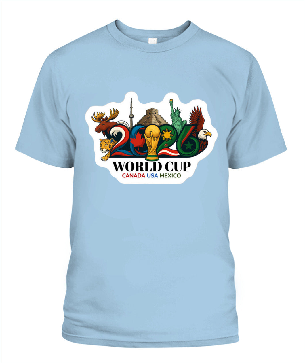 ✨From Every Fan, For Every Match✨-2026 World Cup Landmarks Soccer T-Shirt - North America Culture Fan Tee