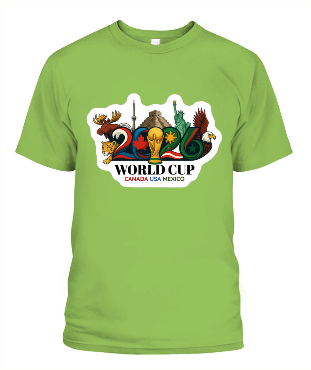 ✨From Every Fan, For Every Match✨-2026 World Cup Landmarks Soccer T-Shirt - North America Culture Fan Tee