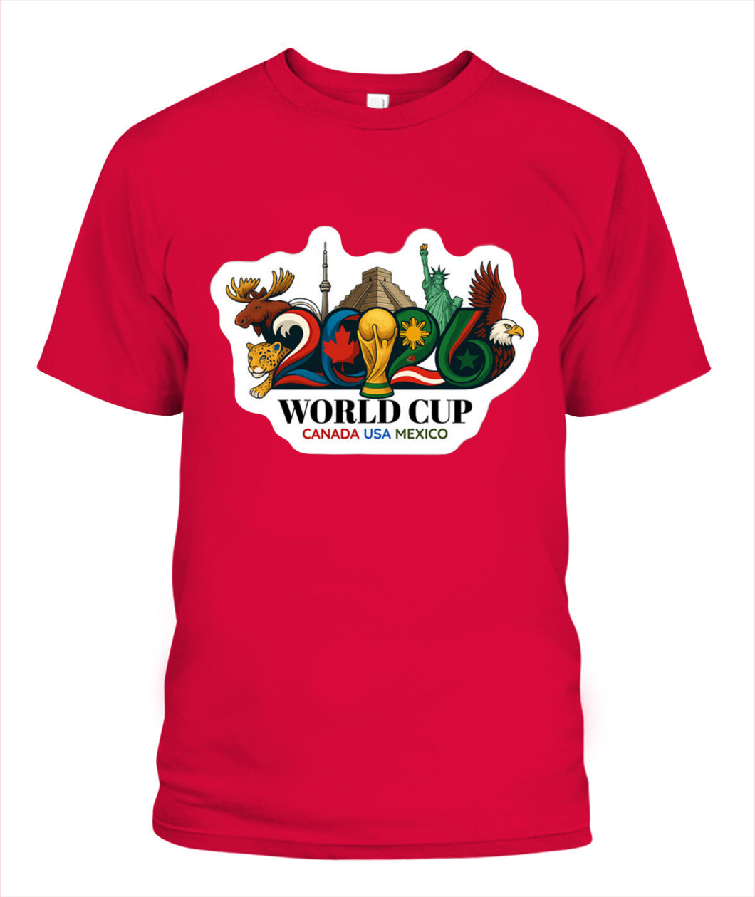 ✨From Every Fan, For Every Match✨-2026 World Cup Landmarks Soccer T-Shirt - North America Culture Fan Tee