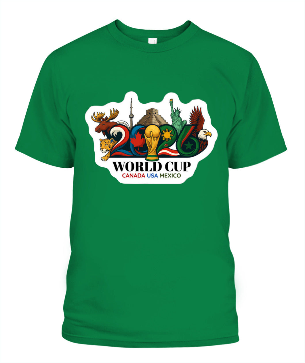 ✨From Every Fan, For Every Match✨-2026 World Cup Landmarks Soccer T-Shirt - North America Culture Fan Tee