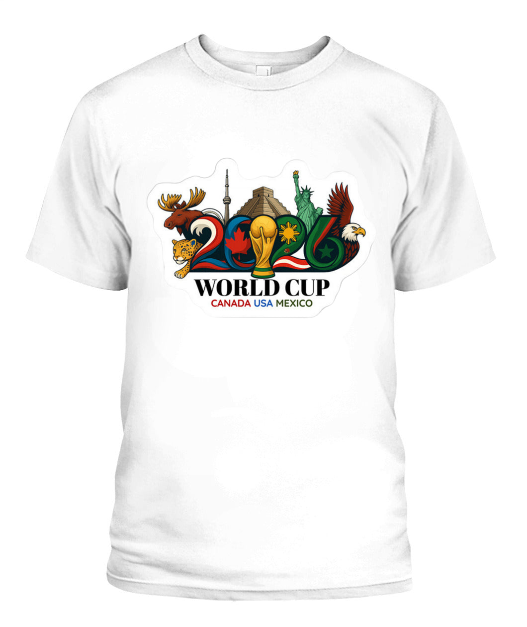 ✨From Every Fan, For Every Match✨-2026 World Cup Landmarks Soccer T-Shirt - North America Culture Fan Tee