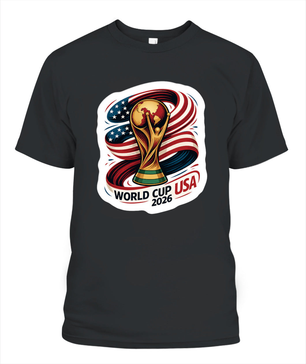 ✨From Every Fan, For Every Match✨-World Cup USA 2026 Gold Trophy T-Shirt - Official Host Nation Fan Tee