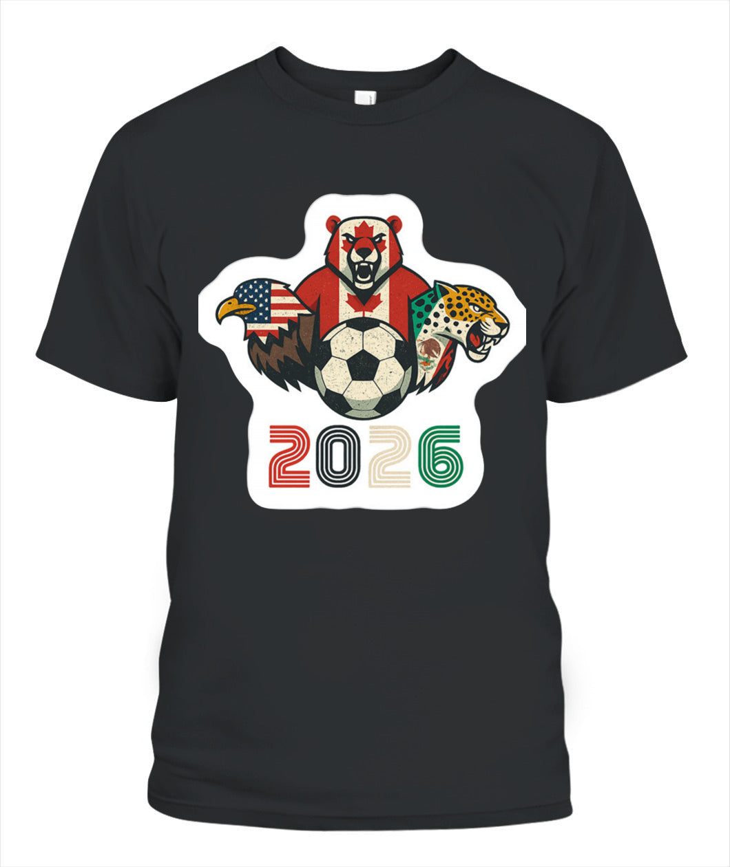 ✨From Every Fan, For Every Match✨-2026 World Cup United Host Nations T-Shirt - USA Canada Mexico Mascot Tee