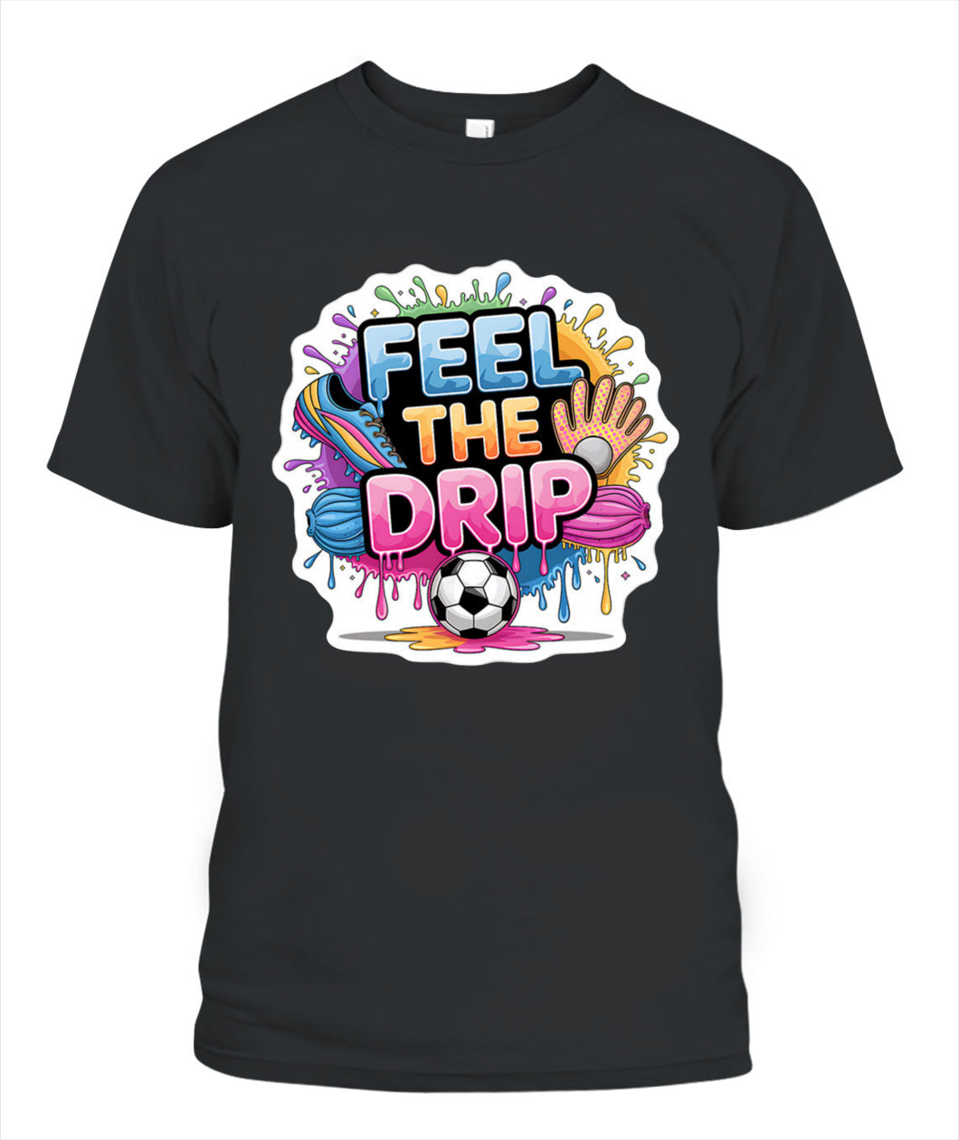 ✨From Every Fan, For Every Match✨-World Cup 2026 Youth Soccer Shirt | Colorful Cleats & Gloves Graphic Tee