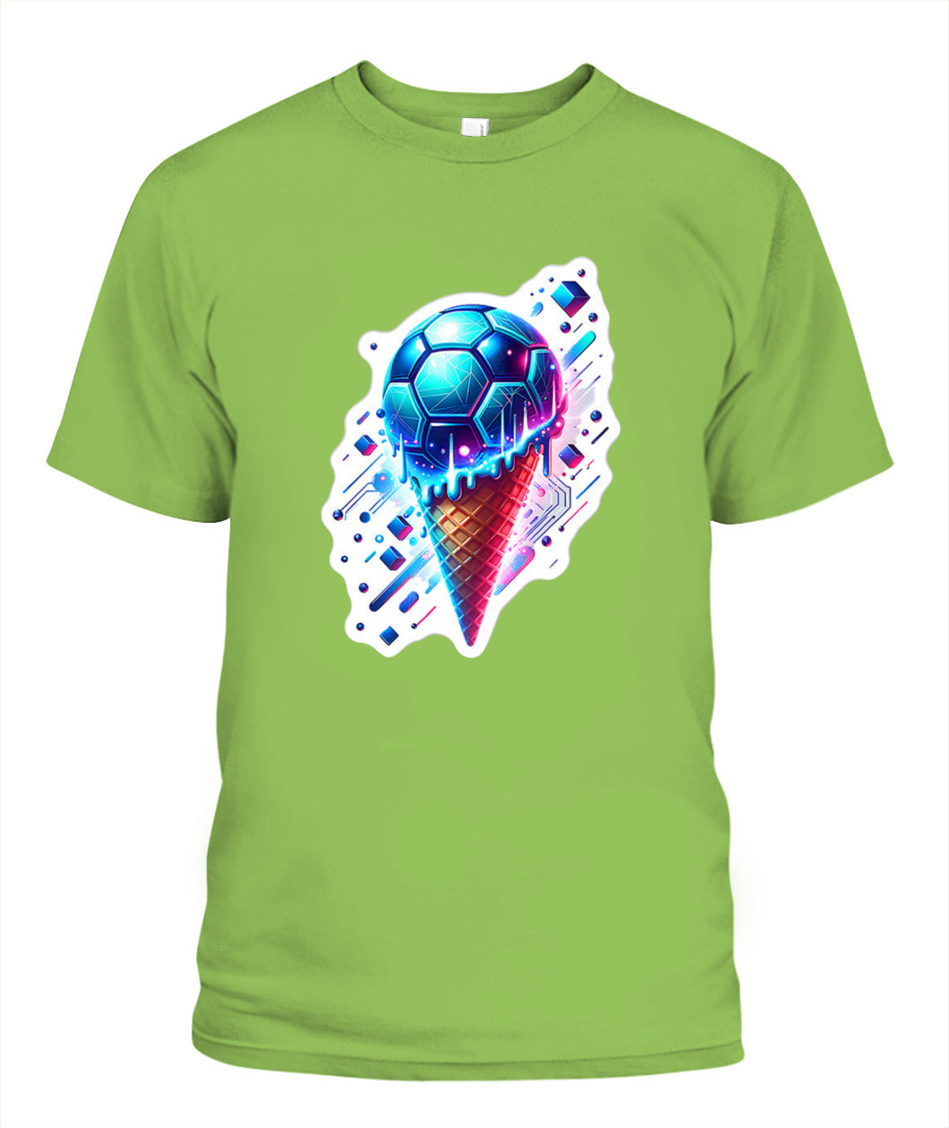 ✨From Every Fan, For Every Match✨-World Cup 2026 Cyber Soccer Shirt | Electric Melting Ice Cream Cone Tee