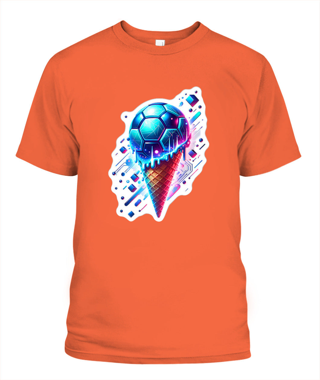 ✨From Every Fan, For Every Match✨-World Cup 2026 Cyber Soccer Shirt | Electric Melting Ice Cream Cone Tee