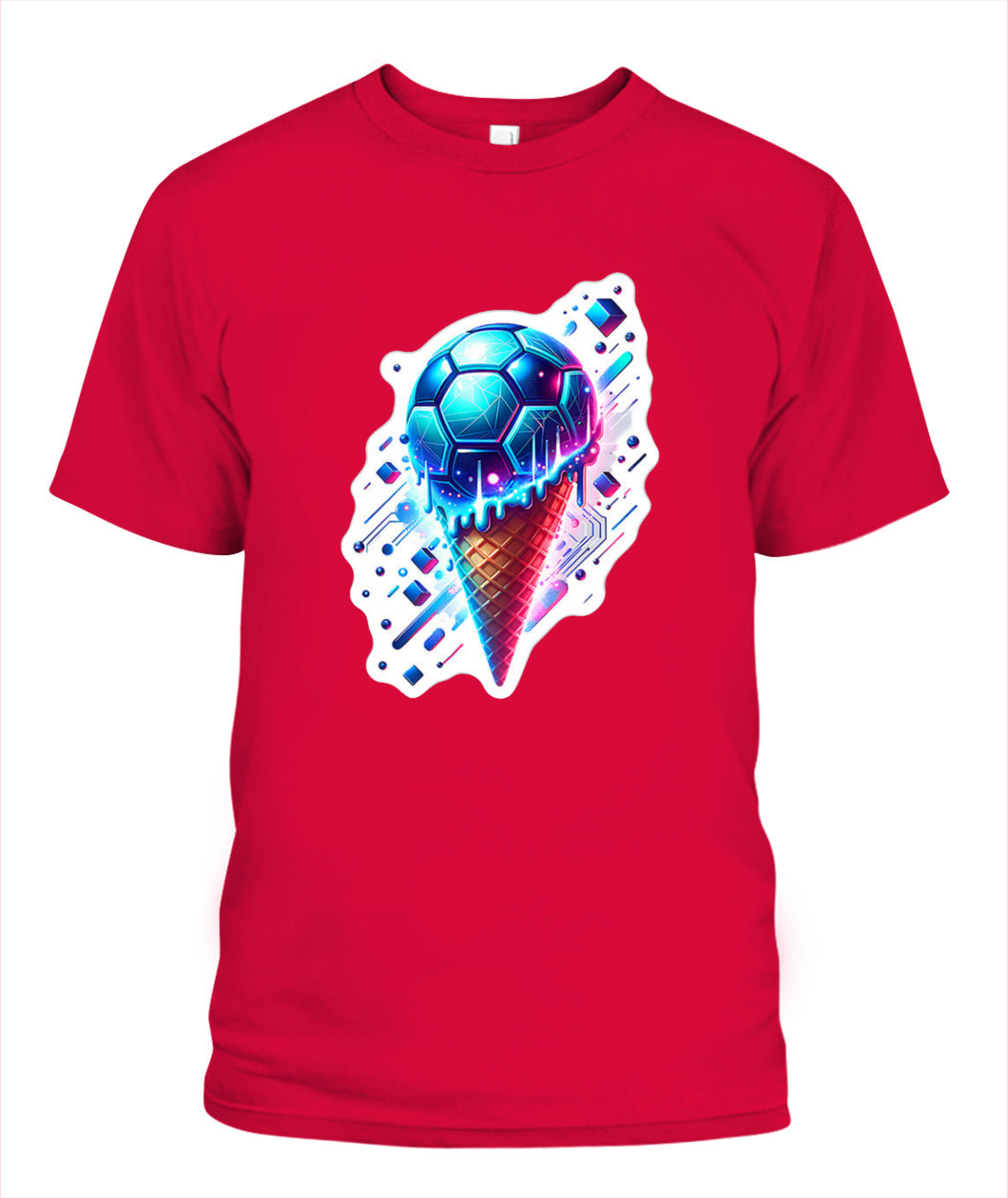 ✨From Every Fan, For Every Match✨-World Cup 2026 Cyber Soccer Shirt | Electric Melting Ice Cream Cone Tee