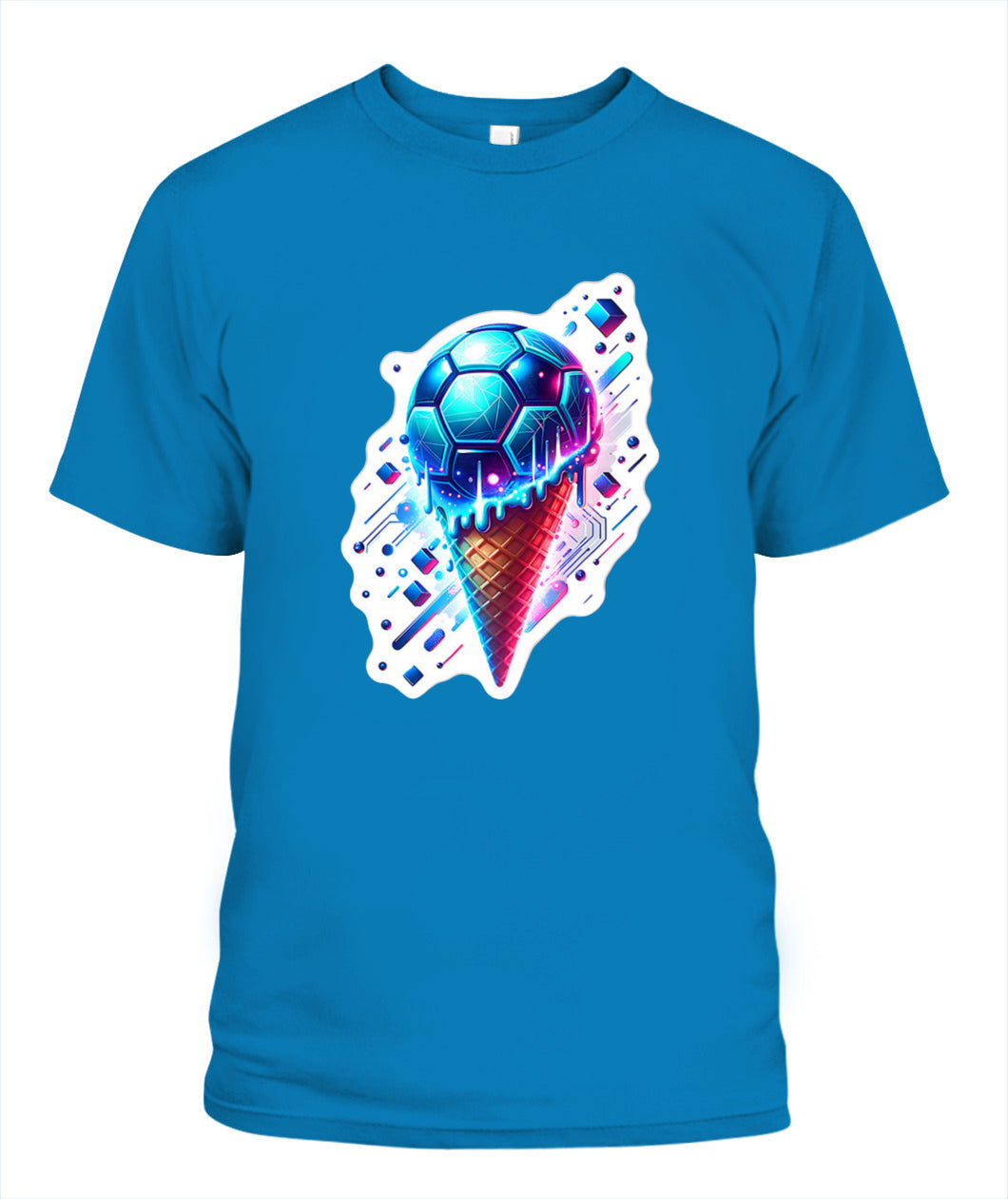 ✨From Every Fan, For Every Match✨-World Cup 2026 Cyber Soccer Shirt | Electric Melting Ice Cream Cone Tee