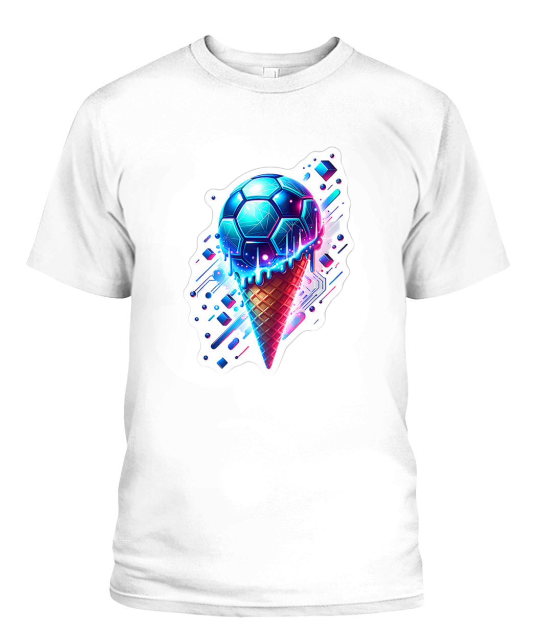 ✨From Every Fan, For Every Match✨-World Cup 2026 Cyber Soccer Shirt | Electric Melting Ice Cream Cone Tee