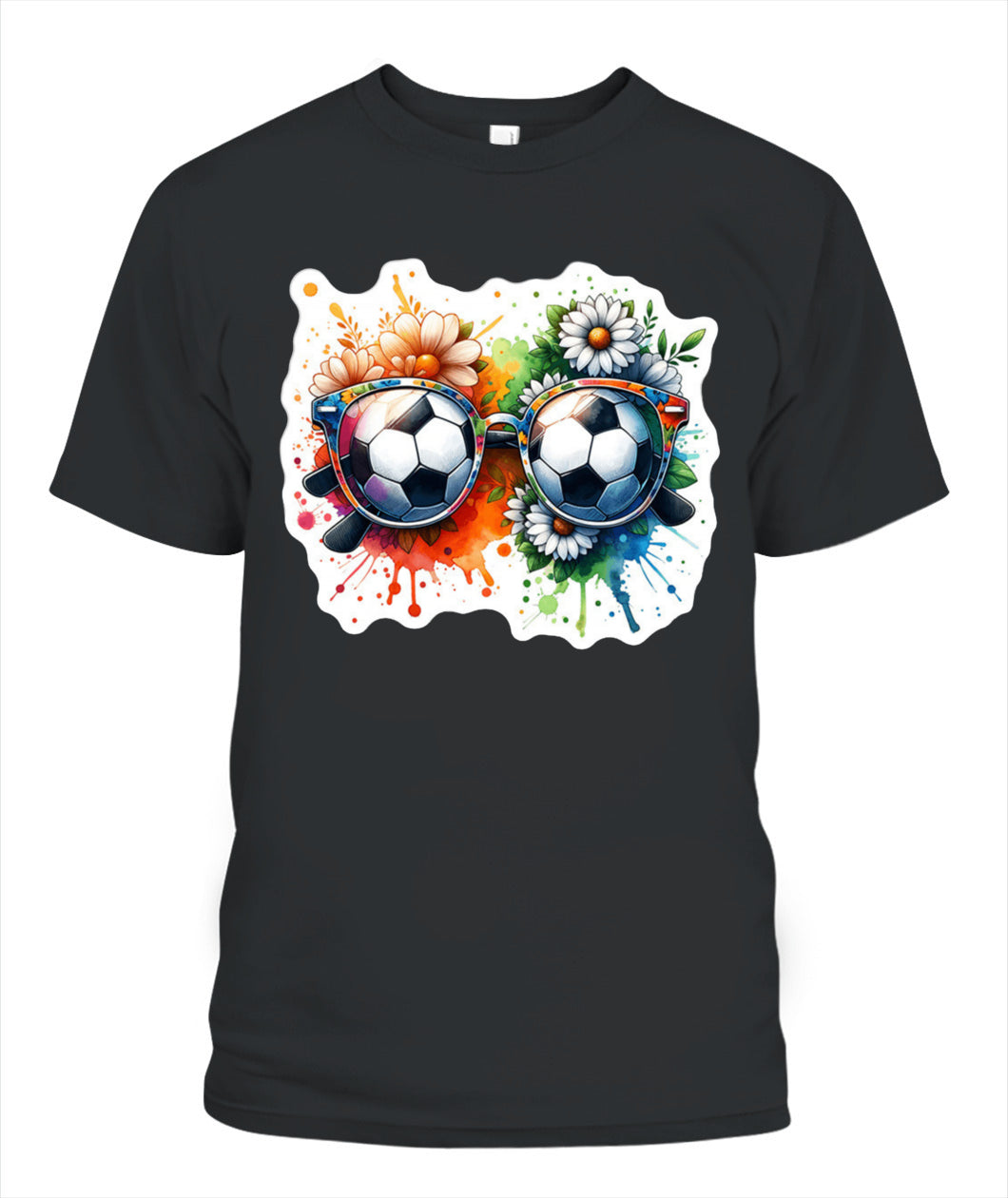 ✨From Every Fan, For Every Match✨-World Cup 2026 Soccer Glasses Shirt | Cute Flower Splash Graphic Tee