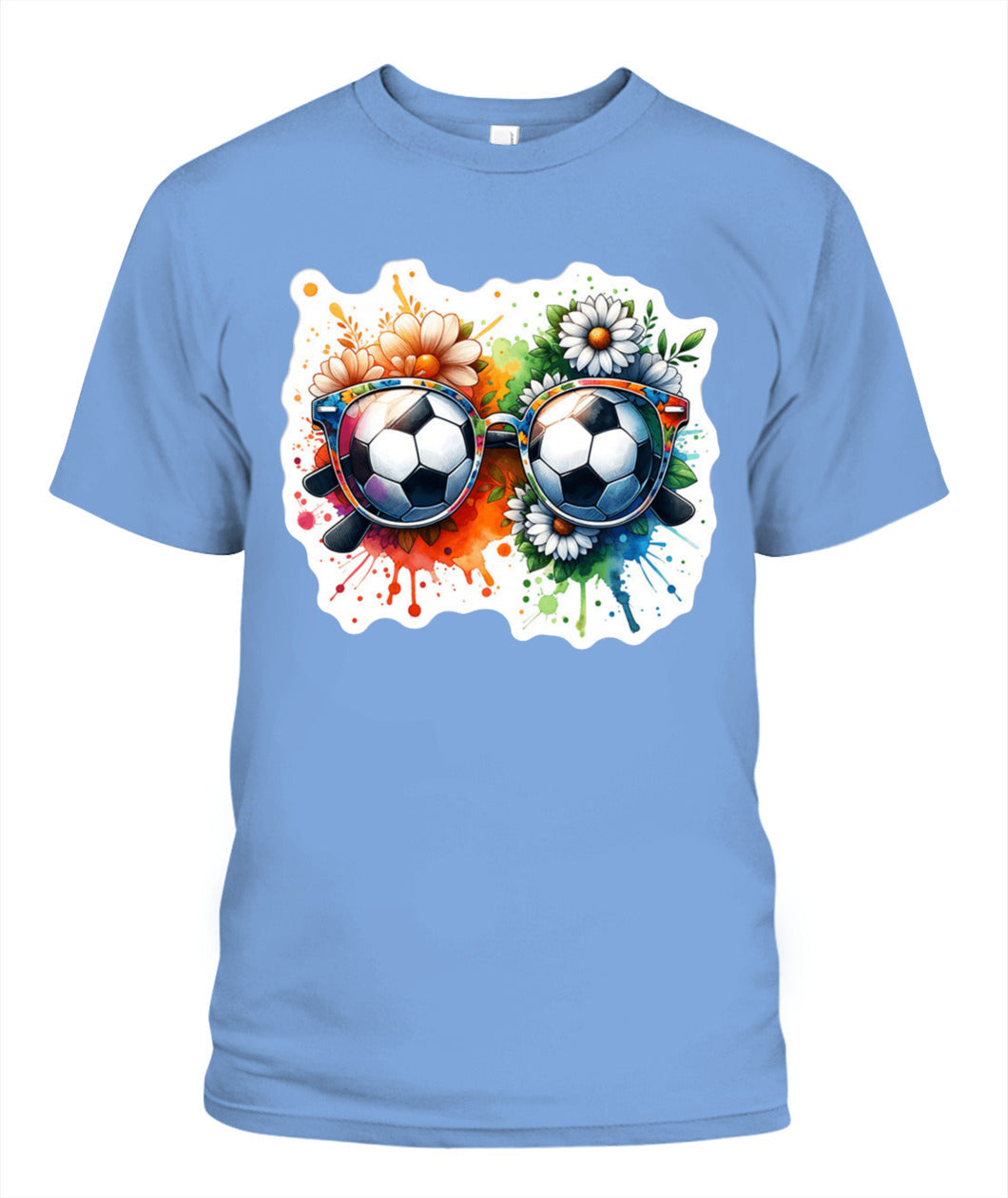 ✨From Every Fan, For Every Match✨-World Cup 2026 Soccer Glasses Shirt | Cute Flower Splash Graphic Tee