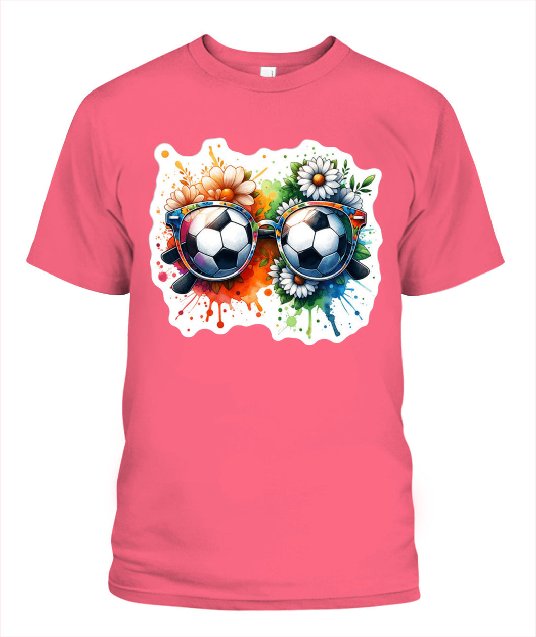 ✨From Every Fan, For Every Match✨-World Cup 2026 Soccer Glasses Shirt | Cute Flower Splash Graphic Tee
