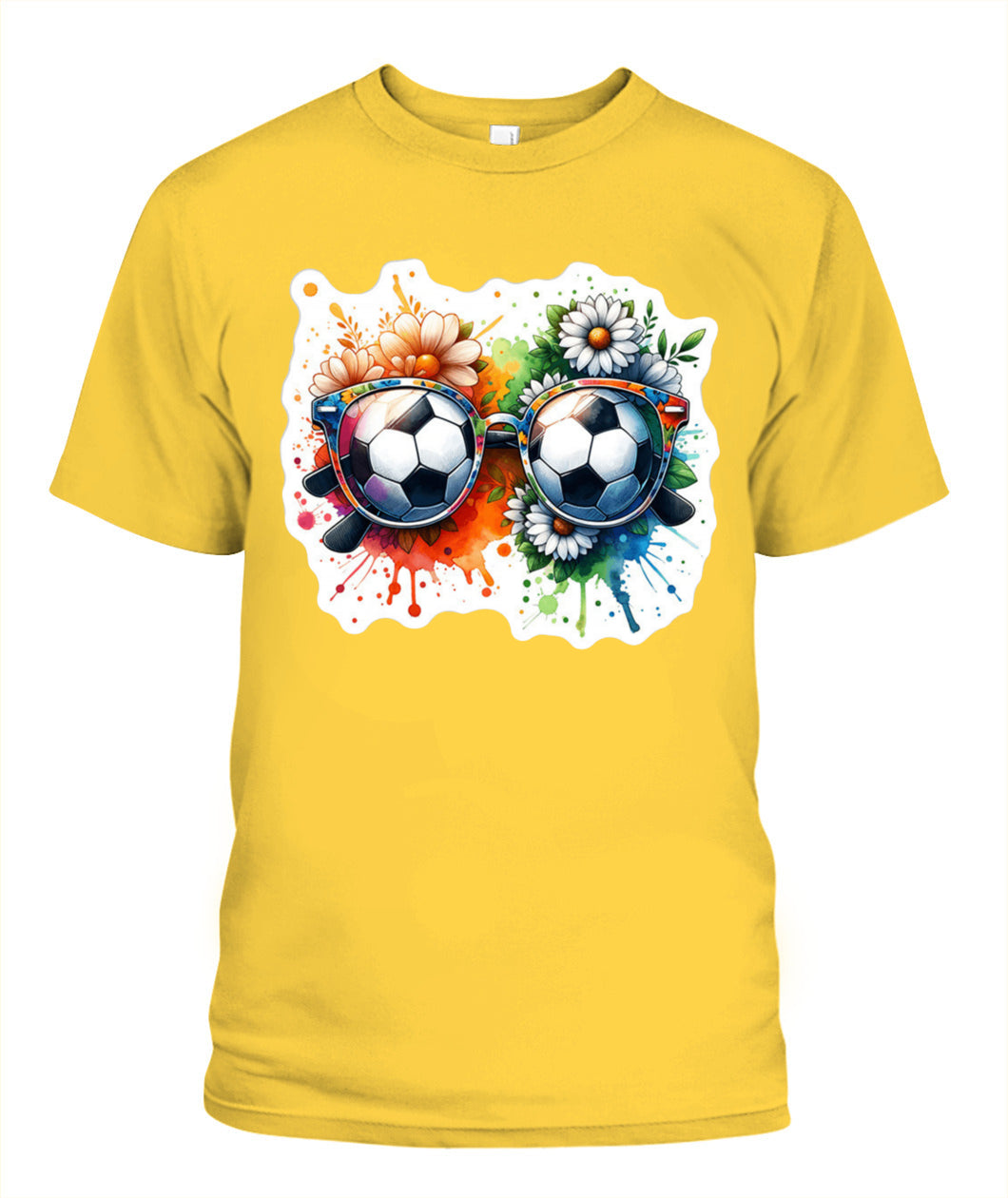 ✨From Every Fan, For Every Match✨-World Cup 2026 Soccer Glasses Shirt | Cute Flower Splash Graphic Tee