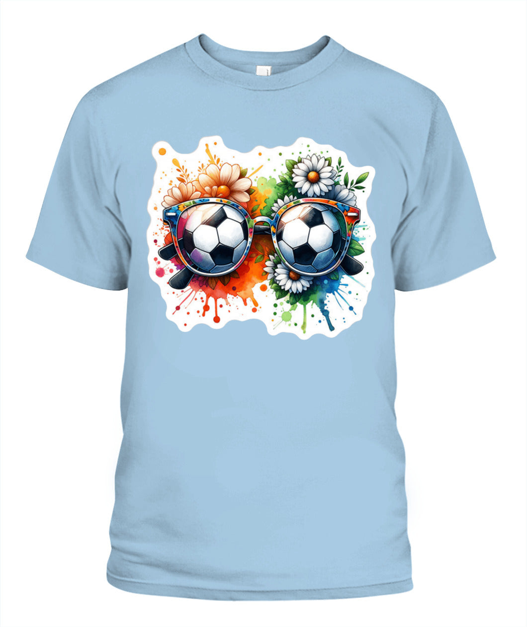 ✨From Every Fan, For Every Match✨-World Cup 2026 Soccer Glasses Shirt | Cute Flower Splash Graphic Tee