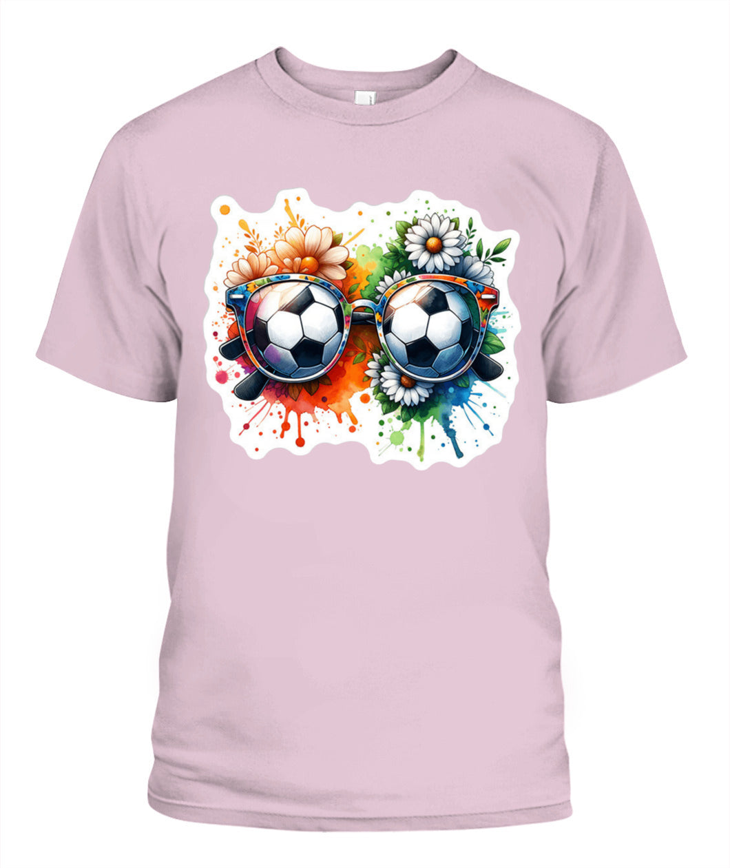 ✨From Every Fan, For Every Match✨-World Cup 2026 Soccer Glasses Shirt | Cute Flower Splash Graphic Tee