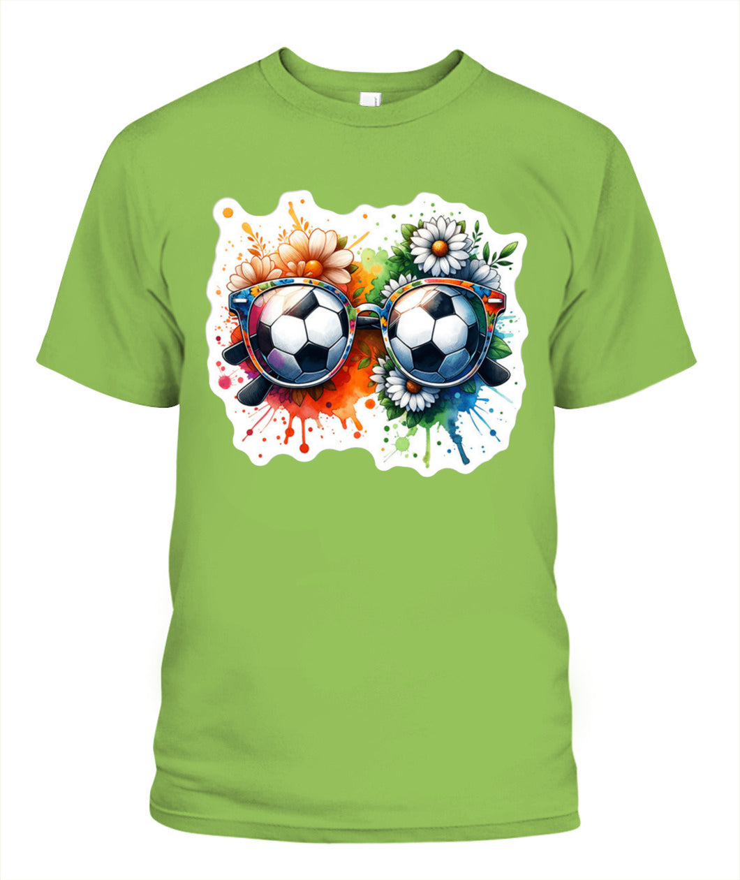 ✨From Every Fan, For Every Match✨-World Cup 2026 Soccer Glasses Shirt | Cute Flower Splash Graphic Tee