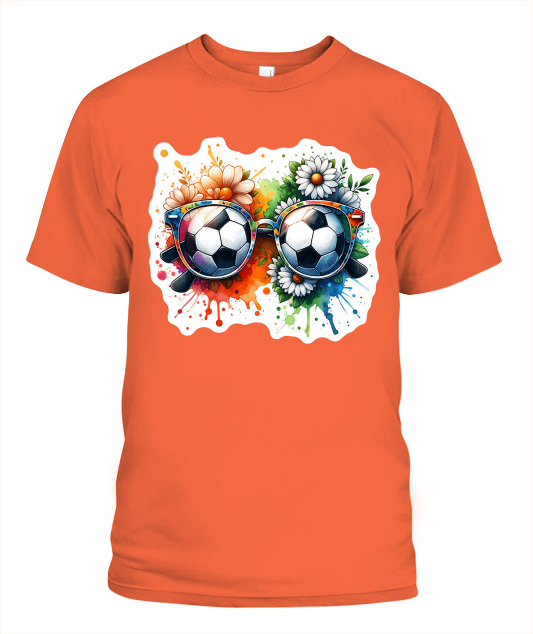 ✨From Every Fan, For Every Match✨-World Cup 2026 Soccer Glasses Shirt | Cute Flower Splash Graphic Tee