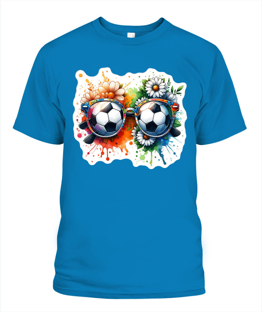 ✨From Every Fan, For Every Match✨-World Cup 2026 Soccer Glasses Shirt | Cute Flower Splash Graphic Tee