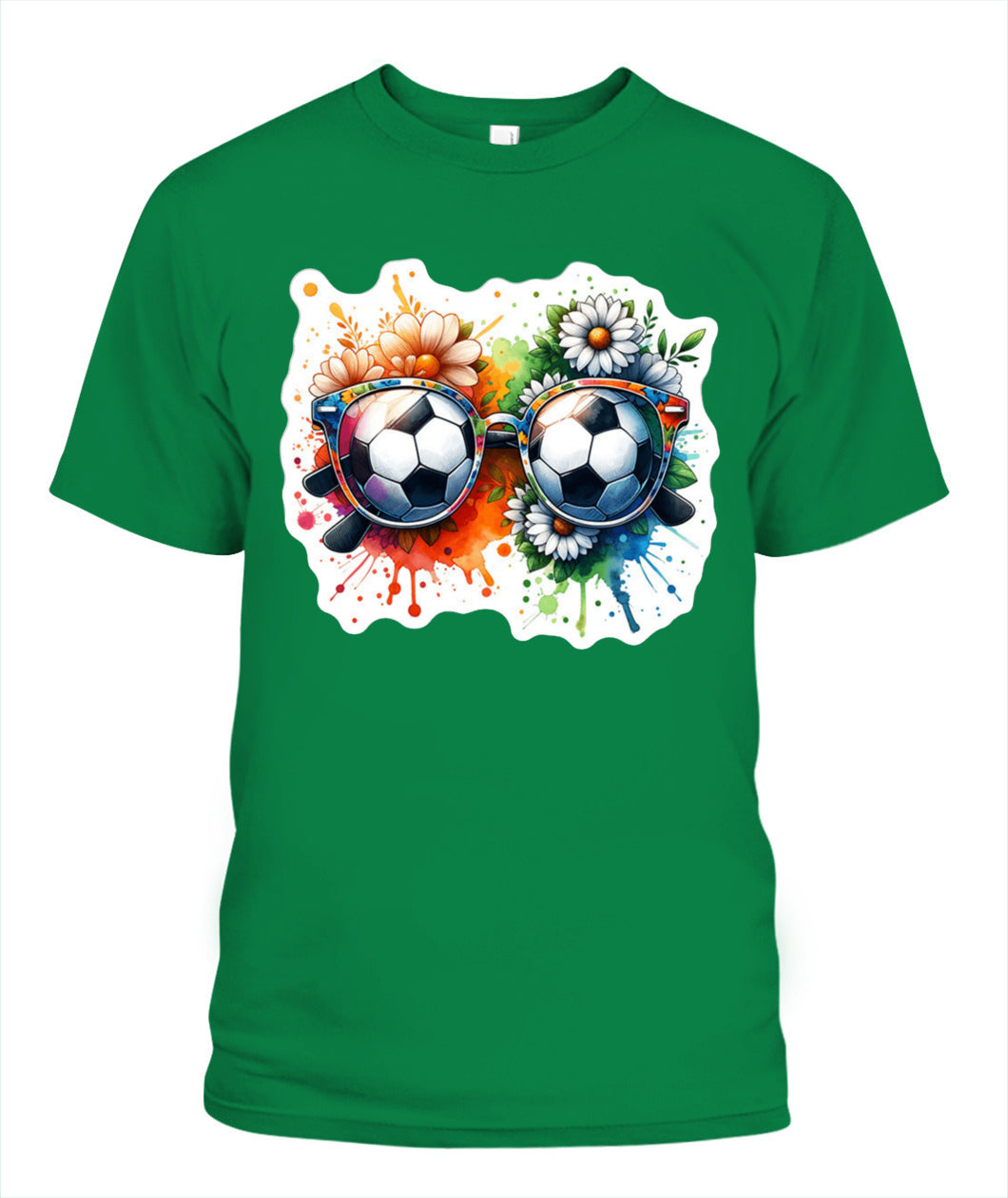 ✨From Every Fan, For Every Match✨-World Cup 2026 Soccer Glasses Shirt | Cute Flower Splash Graphic Tee