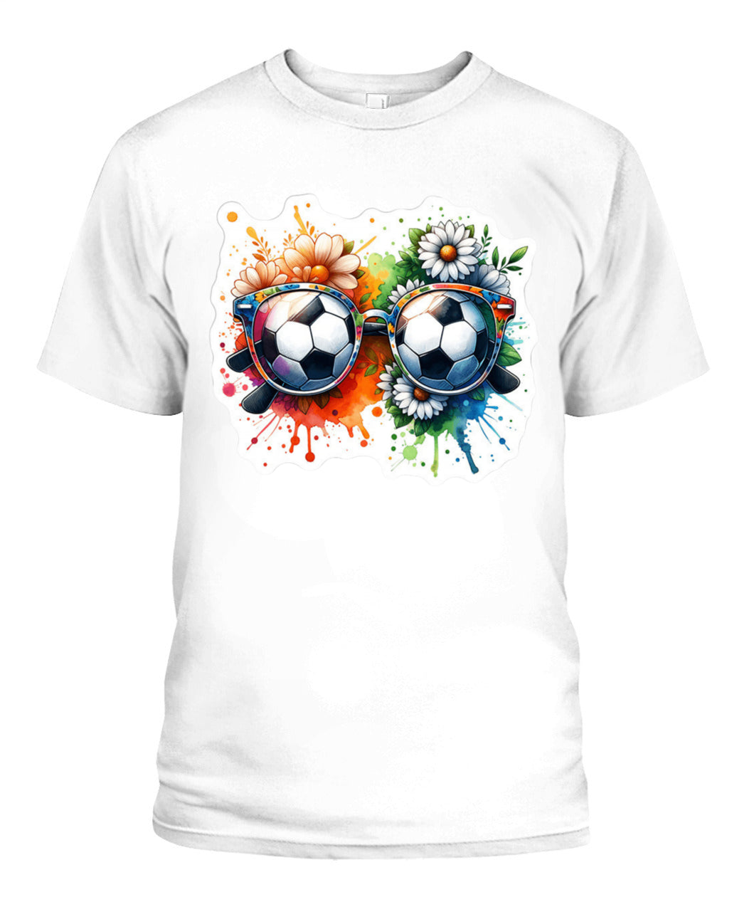 ✨From Every Fan, For Every Match✨-World Cup 2026 Soccer Glasses Shirt | Cute Flower Splash Graphic Tee