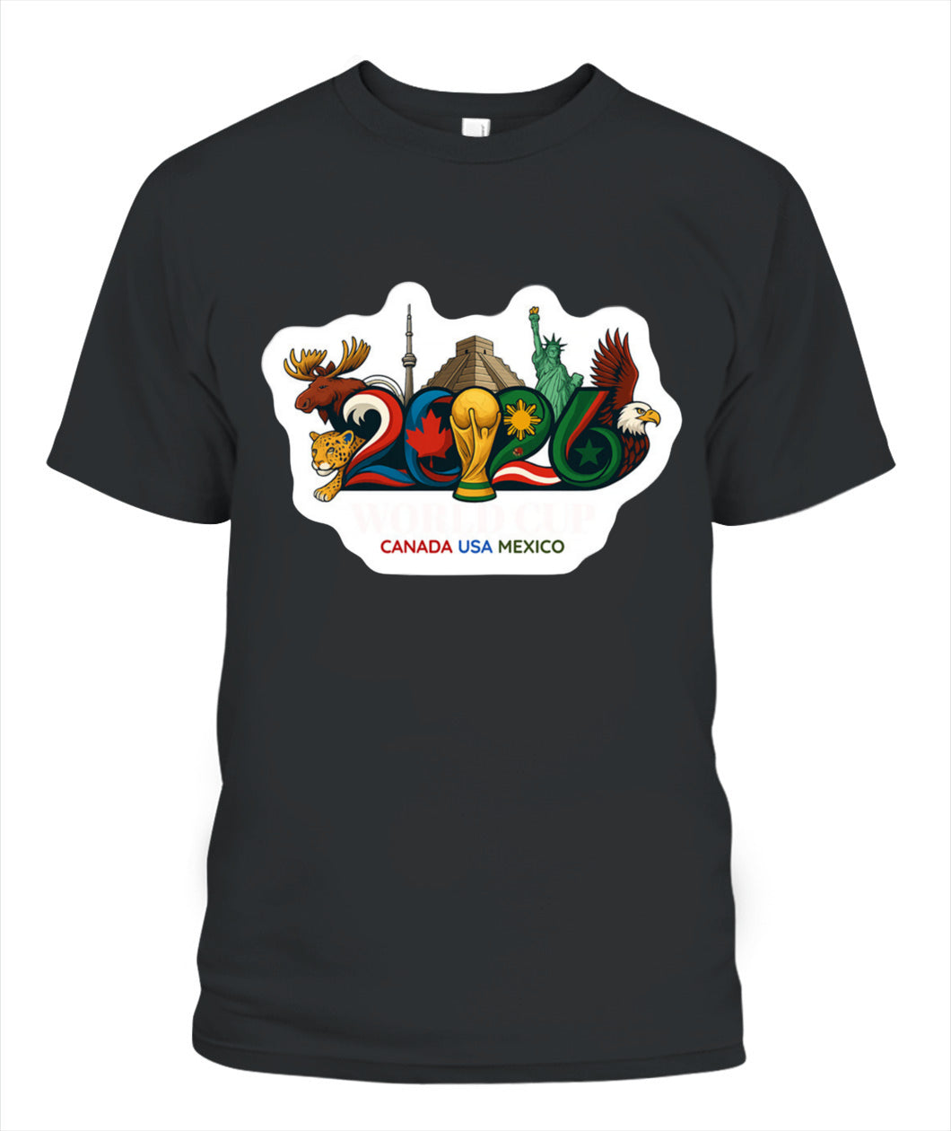 ✨From Every Fan, For Every Match✨-World Cup 2026 North America Landmarks Shirt | Soccer Souvenir Graphic Tee