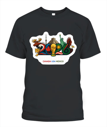 ✨From Every Fan, For Every Match✨-World Cup 2026 North America Landmarks Shirt | Soccer Souvenir Graphic Tee