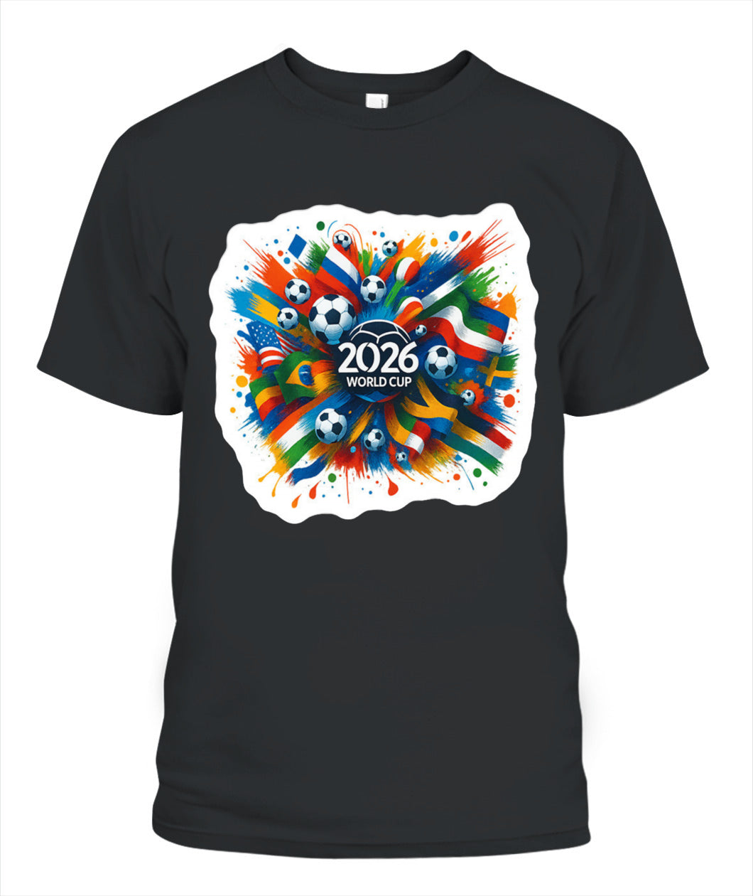 ✨From Every Fan, For Every Match✨-World Cup 2026 Soccer Nations United Shirt | Colorful Paint Splash Fan Tee