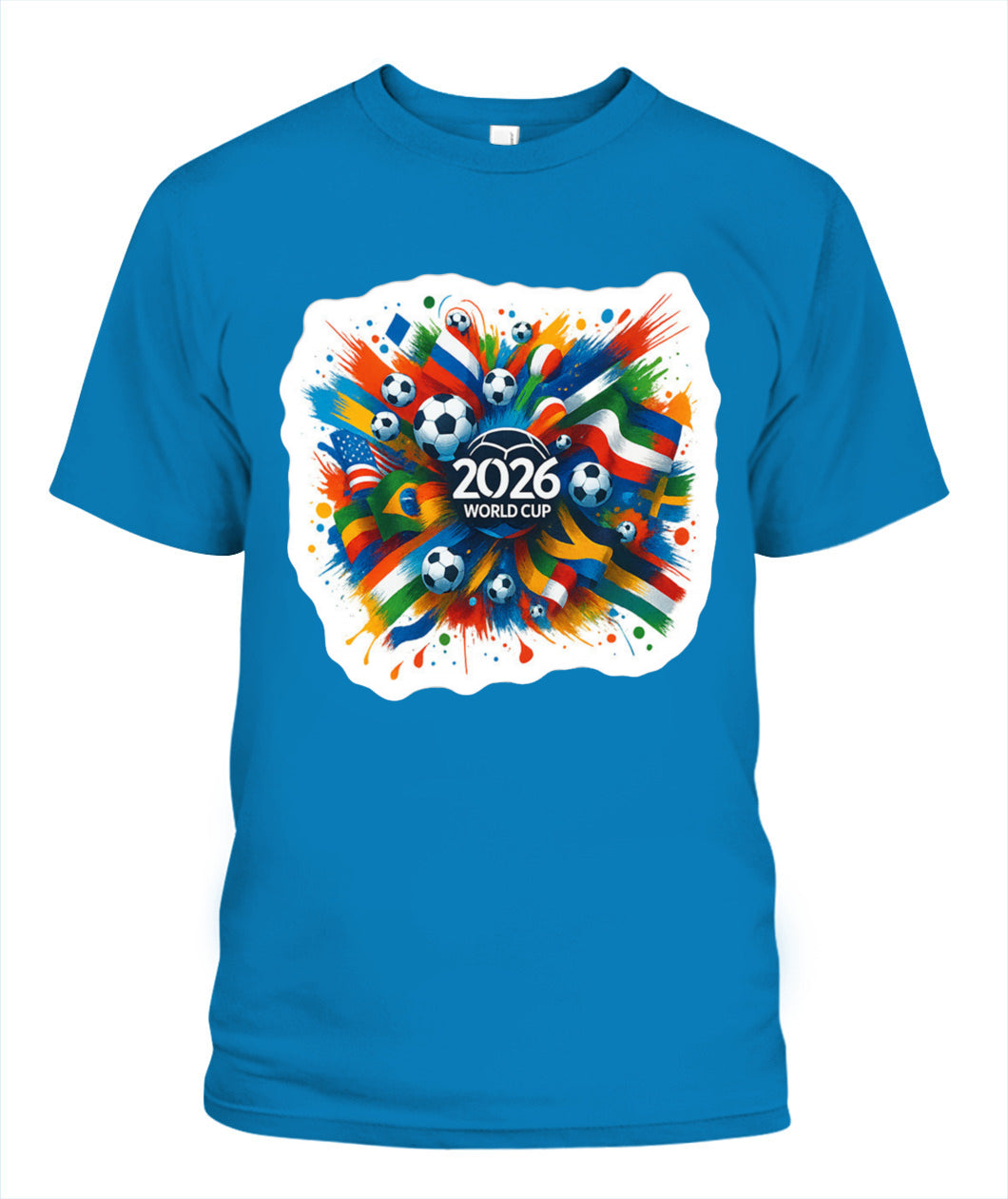 ✨From Every Fan, For Every Match✨-World Cup 2026 Soccer Nations United Shirt | Colorful Paint Splash Fan Tee