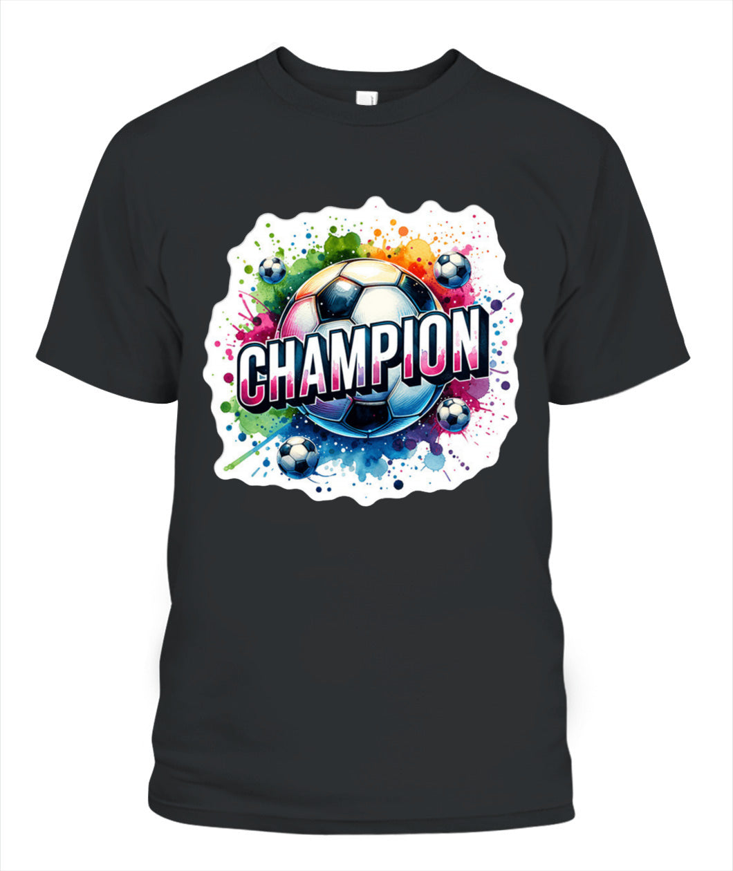 ✨From Every Fan, For Every Match✨-World Cup 2026 Soccer Champion Shirt | Vibrant "CHAMPION" Soccer Graphic T-Shirt - Victory Paint Splatter Tee