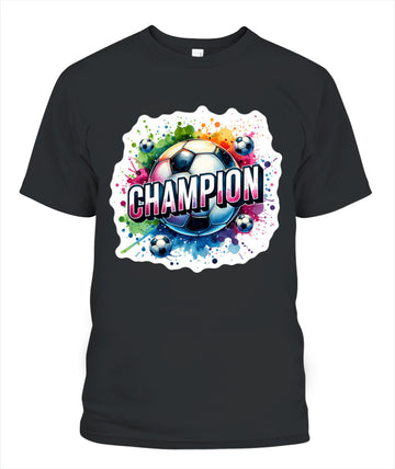 ✨From Every Fan, For Every Match✨-World Cup 2026 Soccer Champion Shirt | Vibrant "CHAMPION" Soccer Graphic T-Shirt - Victory Paint Splatter Tee