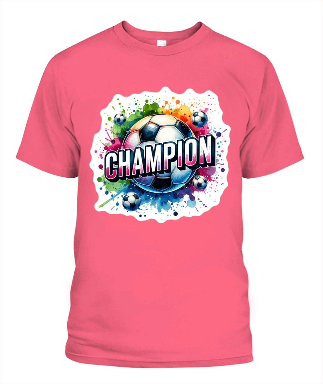 ✨From Every Fan, For Every Match✨-World Cup 2026 Soccer Champion Shirt | Vibrant "CHAMPION" Soccer Graphic T-Shirt - Victory Paint Splatter Tee