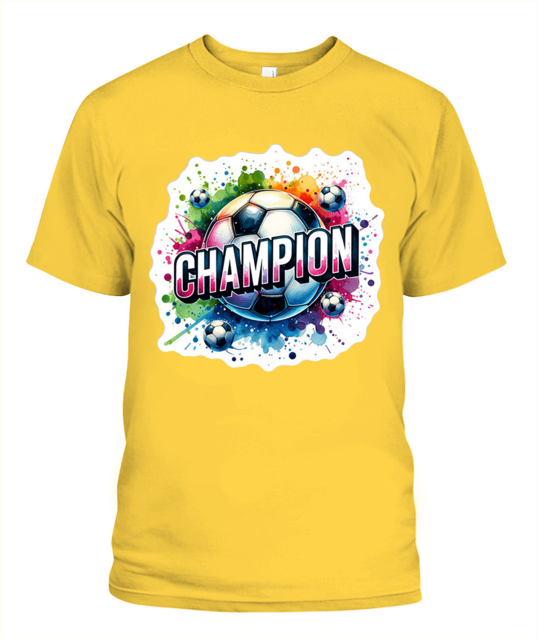 ✨From Every Fan, For Every Match✨-World Cup 2026 Soccer Champion Shirt | Vibrant "CHAMPION" Soccer Graphic T-Shirt - Victory Paint Splatter Tee