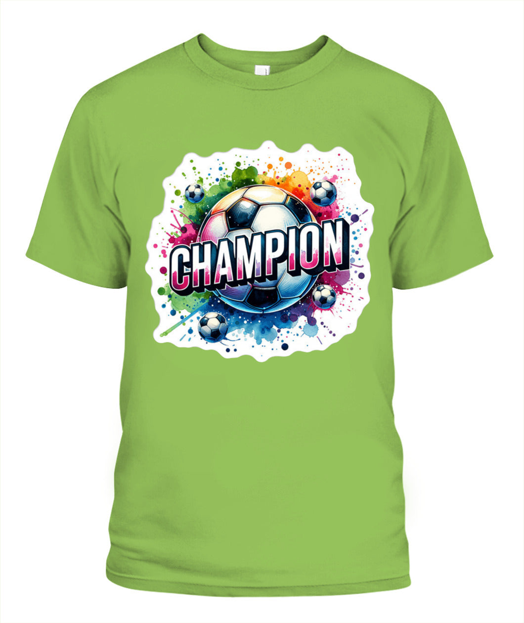 ✨From Every Fan, For Every Match✨-World Cup 2026 Soccer Champion Shirt | Vibrant "CHAMPION" Soccer Graphic T-Shirt - Victory Paint Splatter Tee