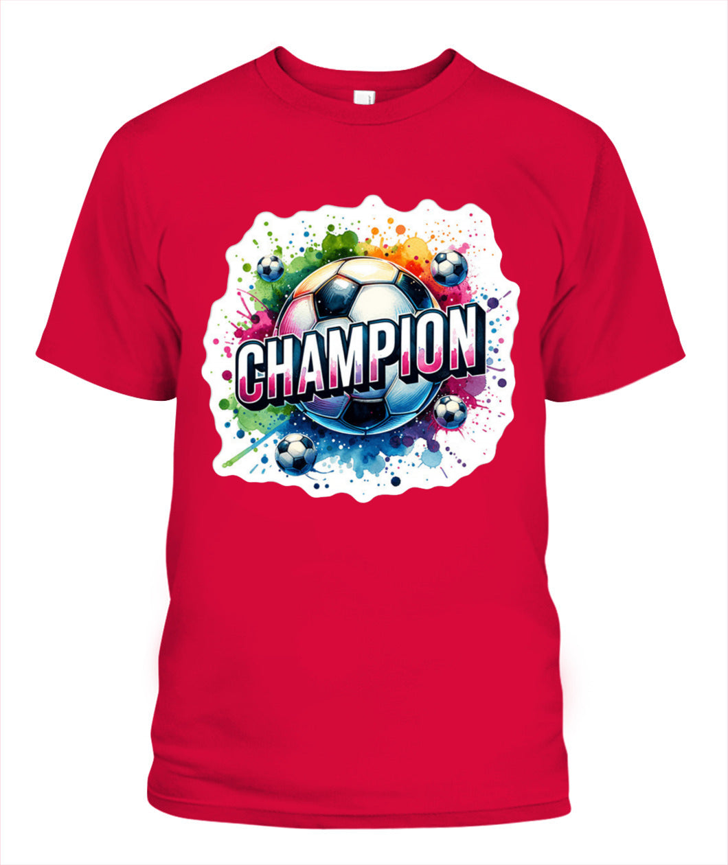 ✨From Every Fan, For Every Match✨-World Cup 2026 Soccer Champion Shirt | Vibrant "CHAMPION" Soccer Graphic T-Shirt - Victory Paint Splatter Tee