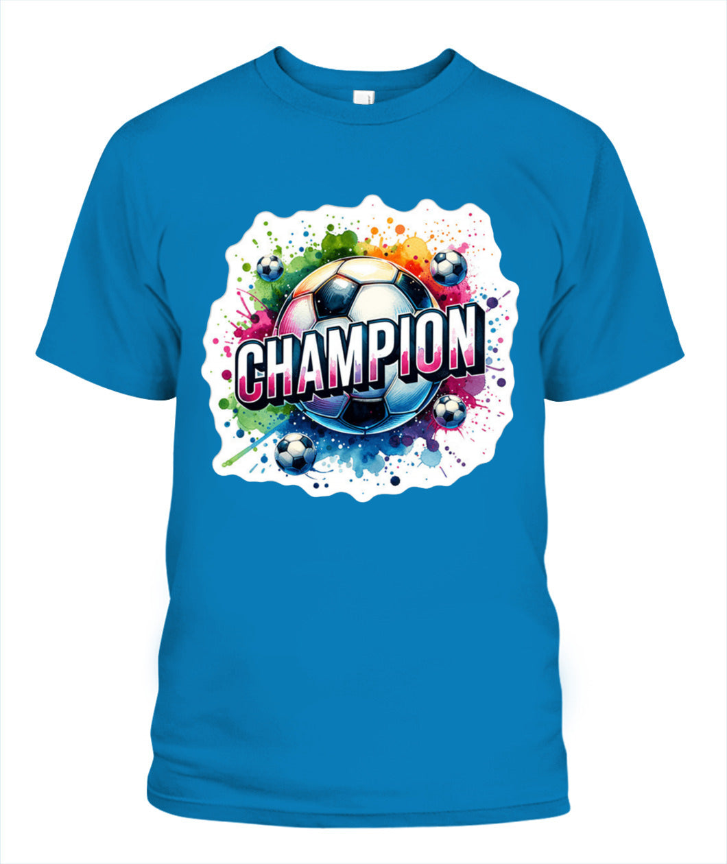 ✨From Every Fan, For Every Match✨-World Cup 2026 Soccer Champion Shirt | Vibrant "CHAMPION" Soccer Graphic T-Shirt - Victory Paint Splatter Tee