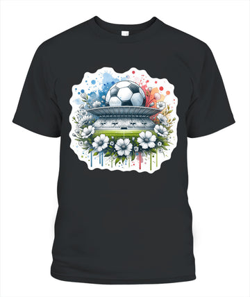 ✨From Every Fan, For Every Match✨-Vibrant Summer Football Arena Shirt | Elegant Stadium Floral Supporter Tee