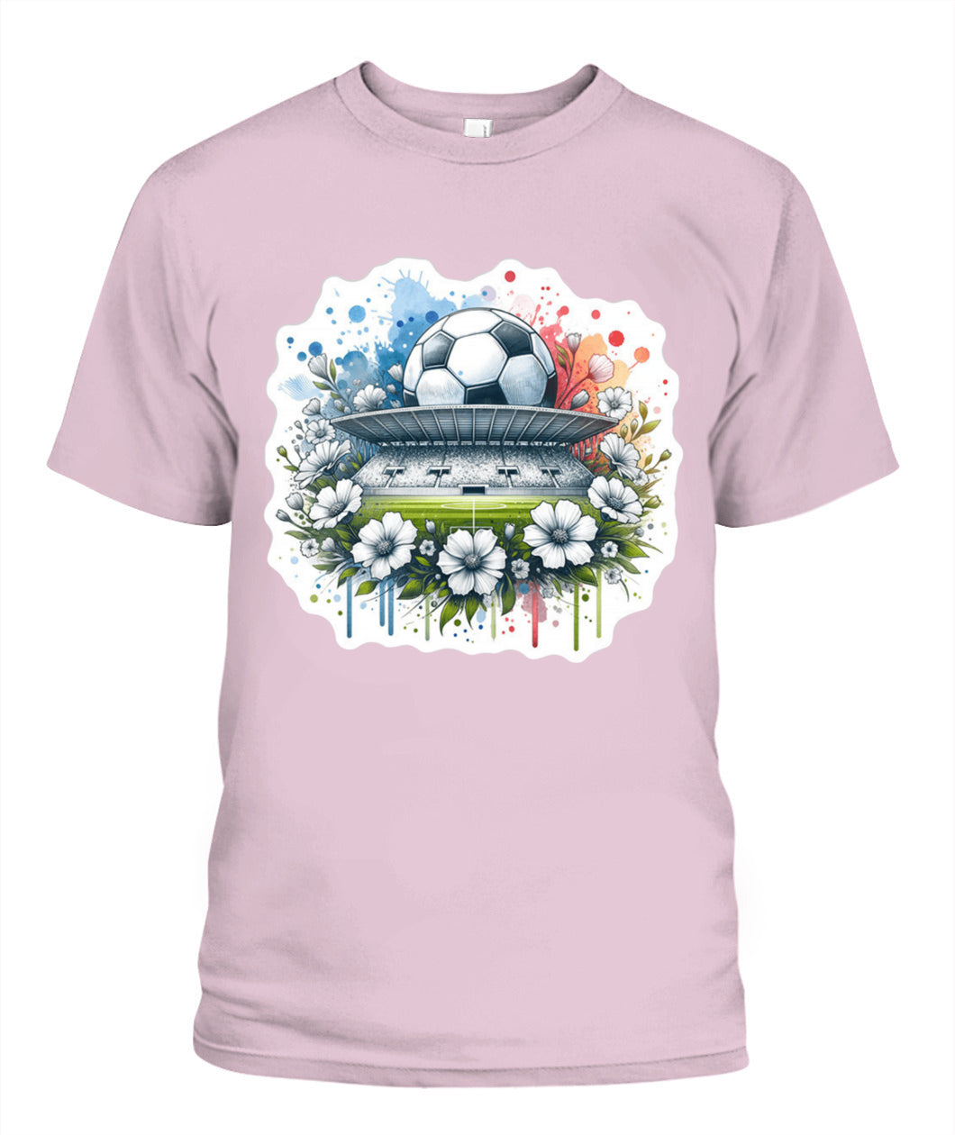 ✨From Every Fan, For Every Match✨-Vibrant Summer Football Arena Shirt | Elegant Stadium Floral Supporter Tee